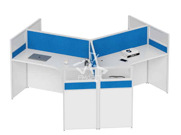 職員辦公位P60C款   屏風三人位、六人位